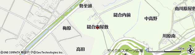 福島県福島市庄野（鑓合内屋敷）周辺の地図