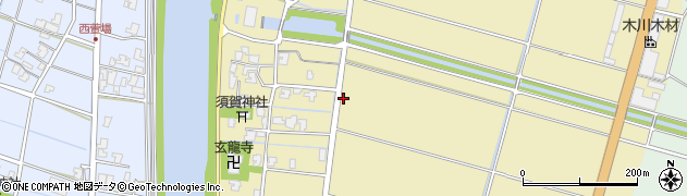 新潟県新潟市南区東萱場周辺の地図