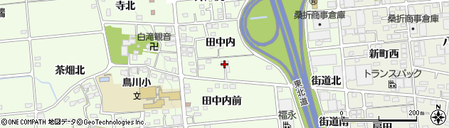 福島県福島市上鳥渡田中内11周辺の地図