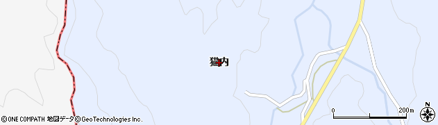福島県伊達市霊山町上小国（猫内）周辺の地図