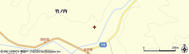福島県伊達市月舘町布川竹ノ内116周辺の地図