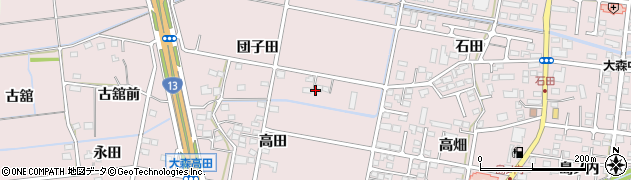 福島県福島市大森（江端）周辺の地図