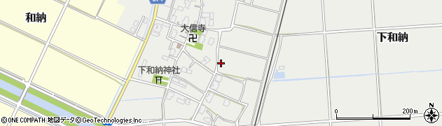 新潟県新潟市西蒲区下和納周辺の地図