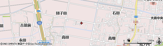 福島県福島市大森団子田95周辺の地図