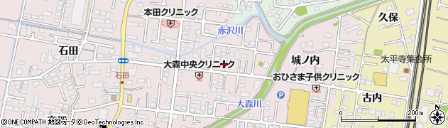 福島県福島市大森（街道下）周辺の地図