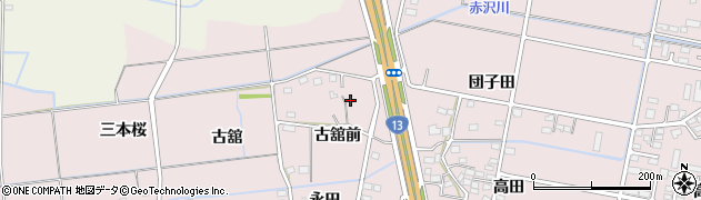 福島県福島市大森古舘前125周辺の地図