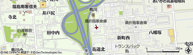福島県福島市上鳥渡田中内東周辺の地図
