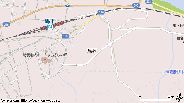 〒959-1614 新潟県五泉市馬下の地図