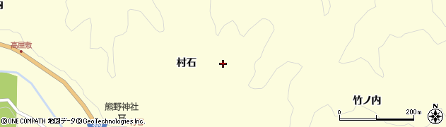 福島県伊達市月舘町布川村石山周辺の地図