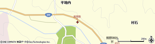 福島県伊達市月舘町布川高屋敷山周辺の地図