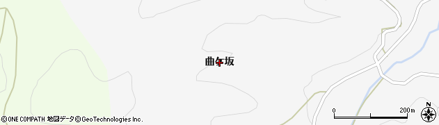 福島県福島市大波（曲ケ坂）周辺の地図