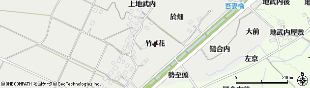 福島県福島市土船（竹ノ花）周辺の地図