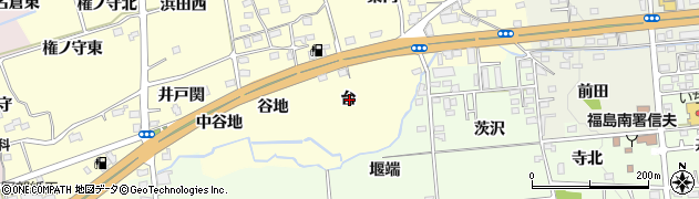 福島県福島市佐倉下台周辺の地図