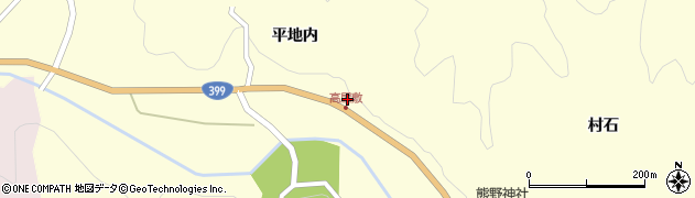 福島県伊達市月舘町布川高屋敷山16周辺の地図