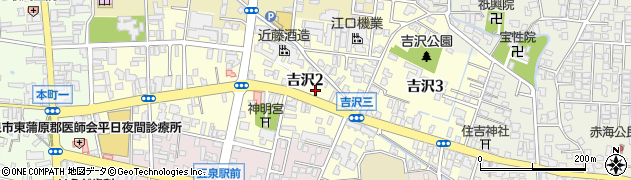 猿和田五泉線周辺の地図