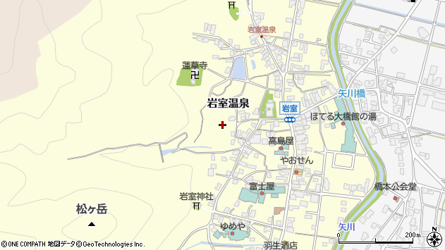 〒953-0104 新潟県新潟市西蒲区岩室温泉の地図