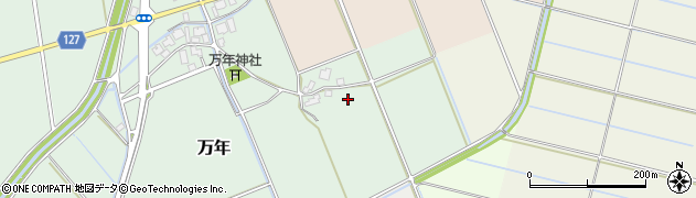 新潟県新潟市南区万年586周辺の地図