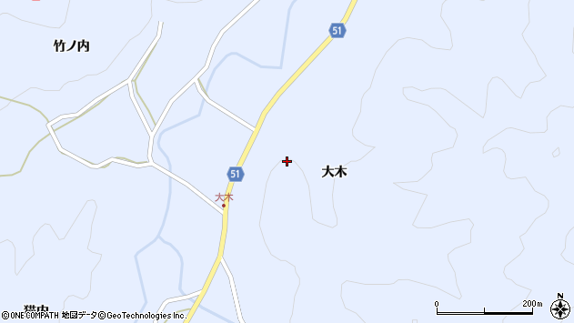 〒960-0809 福島県伊達市霊山町上小国の地図
