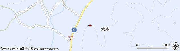福島県伊達市霊山町上小国周辺の地図