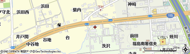 福島県福島市佐倉下（紫内南）周辺の地図