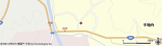 福島県伊達市月舘町布川新屋敷34周辺の地図