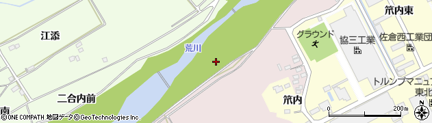 福島県福島市上名倉（下河原）周辺の地図