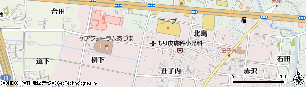 福島県福島市大森（四反田）周辺の地図