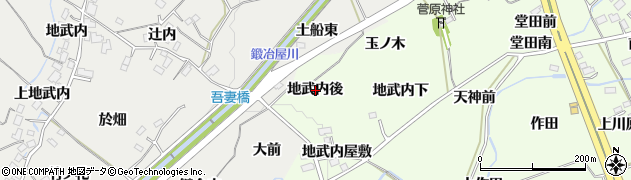 福島県福島市庄野地武内後周辺の地図