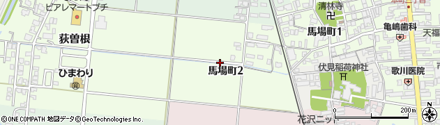 新潟県五泉市馬場町周辺の地図