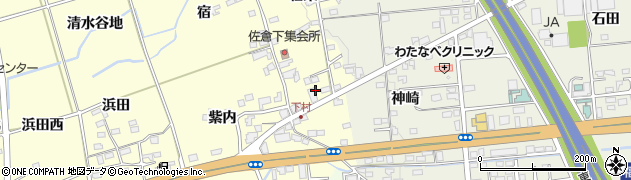 福島県福島市佐倉下（海道下）周辺の地図