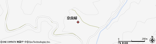 福島県福島市大波奈良婦周辺の地図