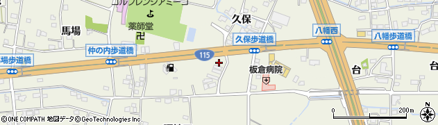 福島県福島市成川久保1周辺の地図