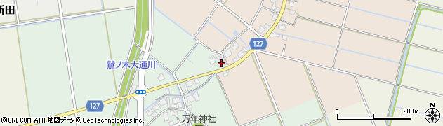新潟県新潟市南区万年143周辺の地図