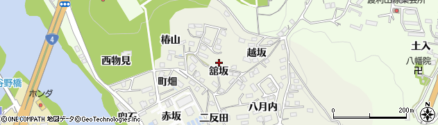 福島県福島市小倉寺舘坂1周辺の地図