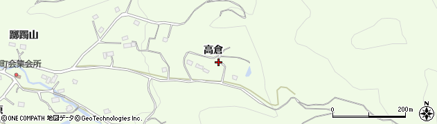 福島県福島市渡利高倉周辺の地図