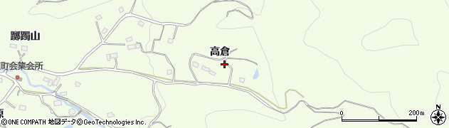 福島県福島市渡利（高倉）周辺の地図