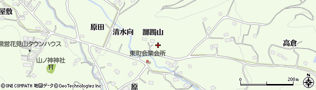 福島県福島市渡利（躑躅山）周辺の地図