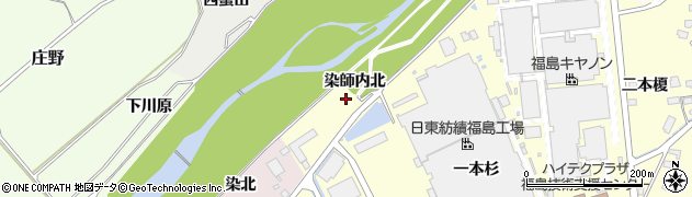 福島県福島市佐倉下染師内北周辺の地図