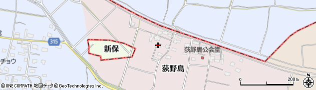 新潟県五泉市荻野島1019周辺の地図