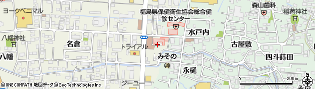 福島中央病院周辺の地図