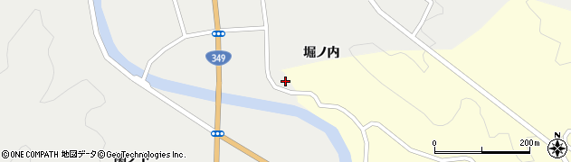 福島県伊達市月舘町御代田（堀川）周辺の地図