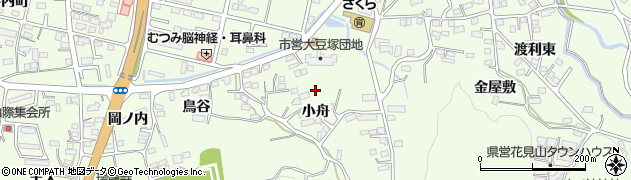 福島県福島市渡利周辺の地図