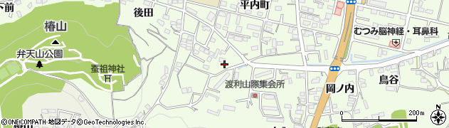 福島県福島市渡利丸田周辺の地図