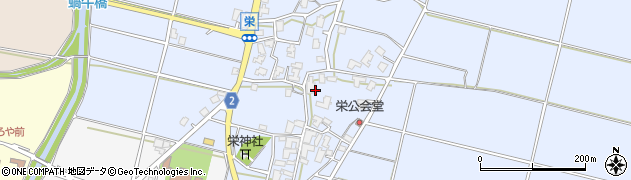 新潟県新潟市西蒲区栄周辺の地図