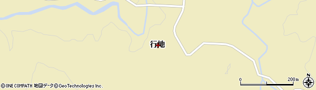新潟県東蒲原郡阿賀町行地周辺の地図
