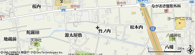 福島県福島市吉倉（竹ノ内）周辺の地図