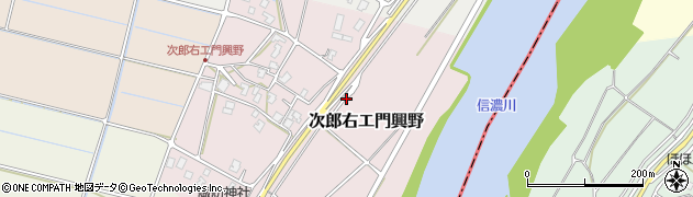 新潟県新潟市南区次郎右エ門興野周辺の地図