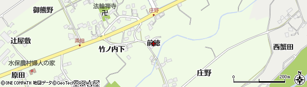 福島県福島市庄野（前徳）周辺の地図