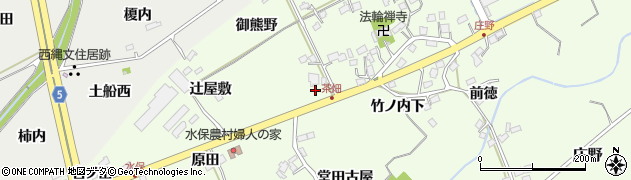 福島県福島市庄野茶畑前周辺の地図