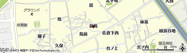 福島県福島市佐倉下（前島）周辺の地図